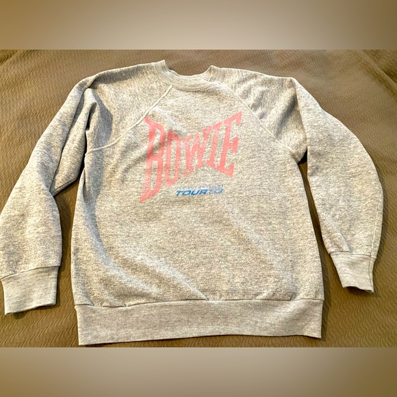 Screen Stars Other - Vintage 80’s David Bowie Serious Moonlight Tour 1983 Let’s Dance logo sweatshirt